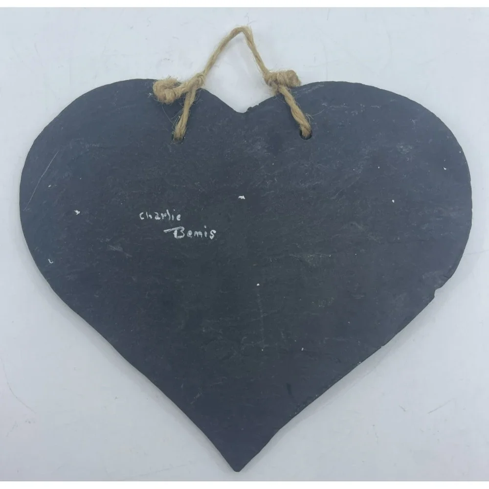 Slate Heart Hand‎ Painted Duck Artist Signed Charles Bemis 6